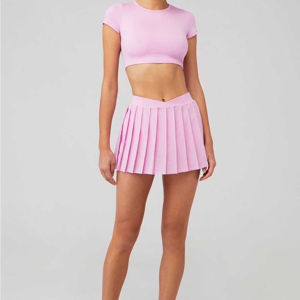 Frankie's Bikinis Light Pink Skater Skirt SET !💗XS!